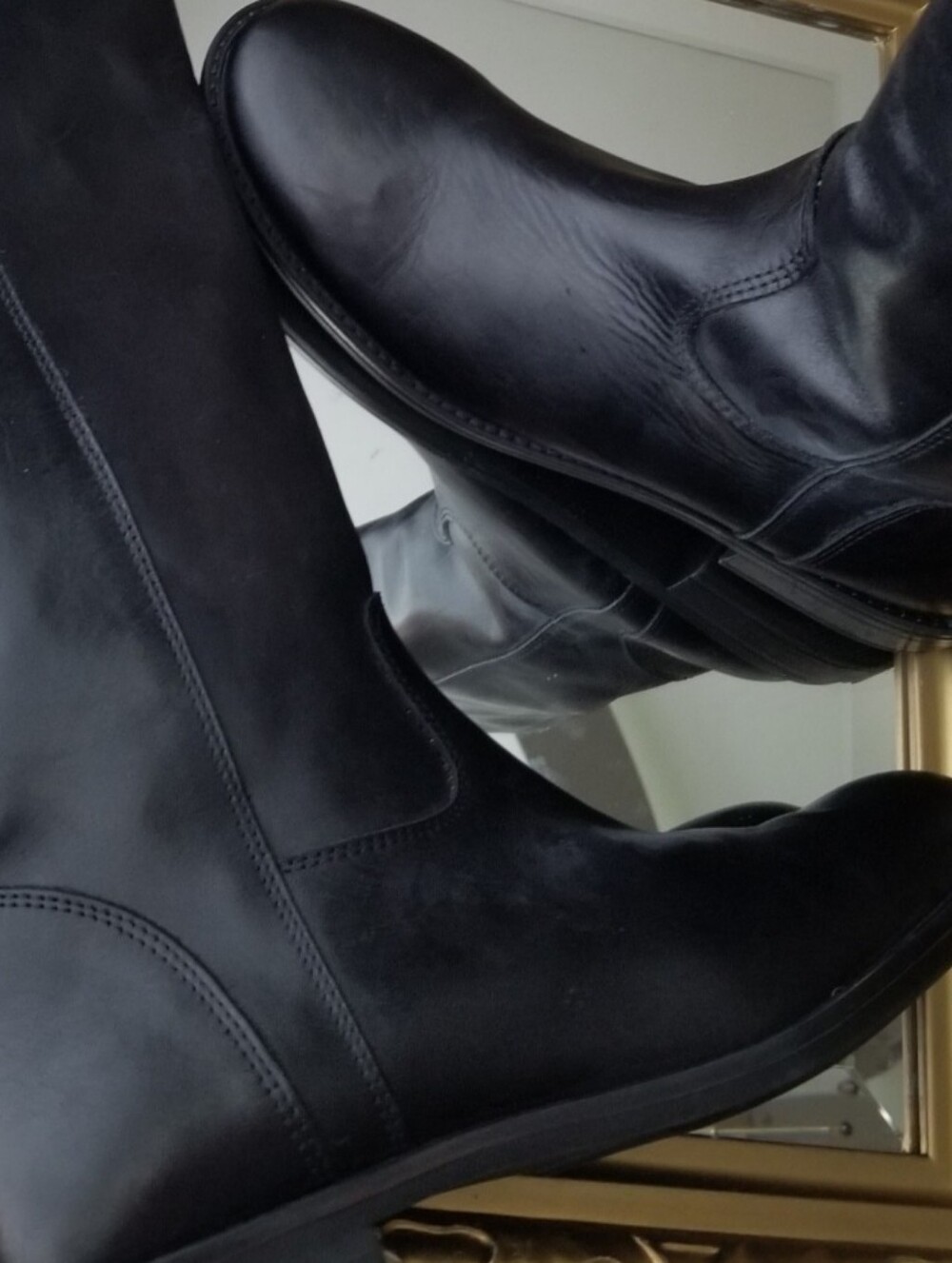 ❗Italian Shoemakers Black Leather Knee-High Boots 8.5❗